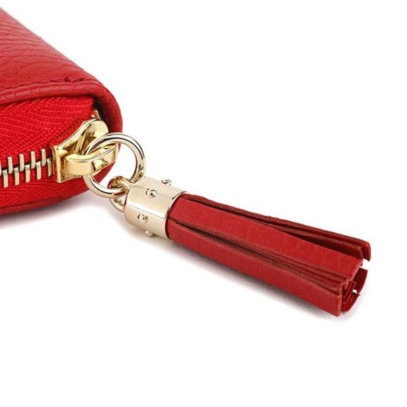 Gucci Long Wallet Round Zipper Red - Picture 9 of 9